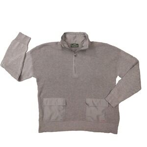LRL Active Women's Grey Utility Quarter Zip Long Sleeve Sweater size‎ XL